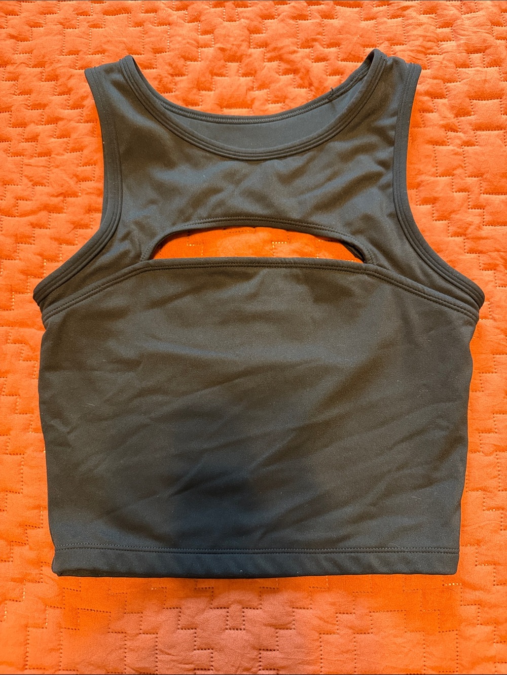 Klassy Network Peek-A-Boo Brami Top. Black Cutout Cropped Tank Top. Size Small.